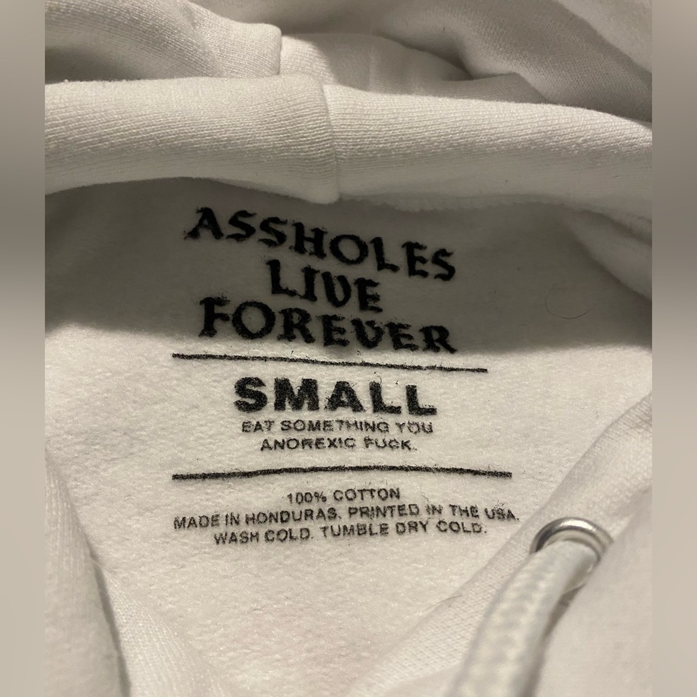 Assholes Live Forever Hoodies (WHITE ONLY) - Picture 6 of 8